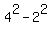 4%5E2+-+2%5E2