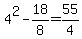4%5E2-18%2F8=55%2F4