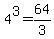 4%5E3=64%2F3
