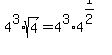 4%5E3+%2A+sqrt%284%29+=+4%5E3+%2A+4%5E%281%2F2%29
