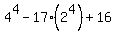4%5E4+-+17%282%5E4%29+%2B+16