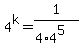 4%5Ek+=+1%2F%284%2A4%5E5%29