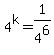 4%5Ek+=+1%2F4%5E6