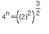 4%5En=%28%282%29%5E2%29%5E%283%2F2%29