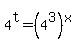 4%5Et+=+%284%5E3%29%5Ex
