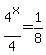 4%5Ex%2F4+=+1%2F8