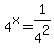 4%5Ex+=1%2F4%5E2