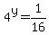4%5Ey=1%2F16