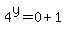 4%5Ey+=+0+%2B+1