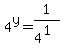 4%5Ey+=+1%2F4%5E%281%29