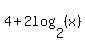 4+%2B+2log%282%2C+%28x%29%29