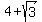 4+%2B+sqrt%283%29
