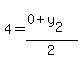 4+=+%280+%2B+y%5B2%5D%29+%2F+2
