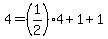 4+=+%281%2F2%294+%2B+1+%2B+1
