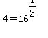 4+=+16%5E%281%2F2%29