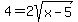 4+=+2sqrt%28x-5%29+