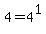 4+=+4%5E1
