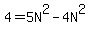 4+=+5N%5E2+-+4N%5E2
