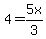 4+=+5x%2F3