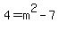 4+=+m%5E2-7