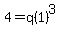 4+=+q%281%29%5E3