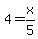 4+=+x%2F5