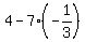 4+-+7%28-+1%2F3%29