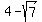 4+-+sqrt%287%29