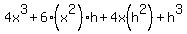 4+x%5E3+%2B+6%28x%5E2%29h+%2B+4x%28h%5E2%29+%2B+h%5E3+