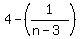 4-%281%2F%28n-3%29%29