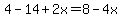 4-14%2B2x=8-4x