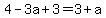 4-3a%2B3=3%2Ba