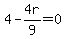 4-4r%2F9=0
