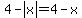 4-abs%28x%29=4-x