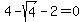 4-sqrt%284%29-2=0