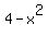 4-x%5E2