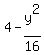 4-y%5E2%2F16