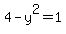 4-y%5E2=1