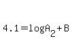 4.1=log%28A%5B2%5D%29%2BB