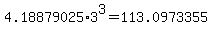 4.18879025%2A3%5E3+=+113.0973355+