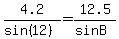 4.2%2F%28sin%2812%29%29=12.5%2F%28sinB%29