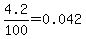 4.2%2F100=0.042