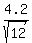 4.2%2Fsqrt%2812%29