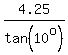 4.25%2Ftan%2810%5Eo%29