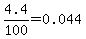 4.4%2F100=0.044