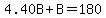 4.40B%2BB=180