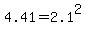 4.41+=+2.1%5E2
