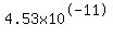 4.53x10%5E-11