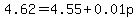 4.62=4.55%2B0.01p