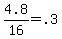 4.8%2F16+=+.3